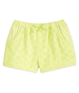First Impressions Girls Textured Eyelet Casual Walking Shorts