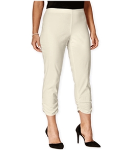 Style & Co. Womens Ruched Cropped Skinny Casual Trouser Pants