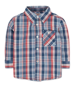 Levi's Boys Plaid LS Button Up Shirt