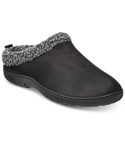 32 Degrees Mens Roll Collar W/Sherpa Clog Comfort Slippers