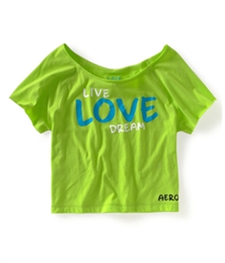 Aeropostale Womens Live Love Dream Graphic T-Shirt