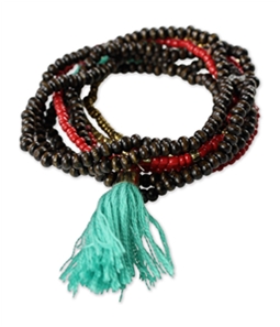 Aeropostale Womens Beaded Set Stretch Bracelet