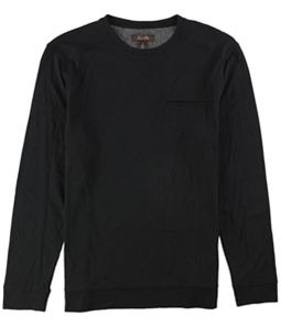 Tasso Elba Mens Faux-Suede Trim Basic T-Shirt