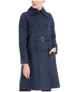 Max Studio London Womens Front-Belted Trench Coat