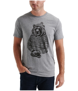 Lucky Brand Mens Bear Graphic T-Shirt