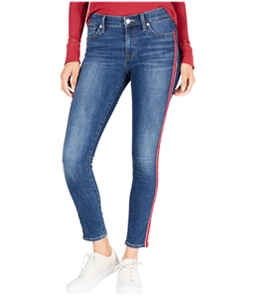 Lucky Brand Womens Varsity Stripe Skinny Fit Jeans