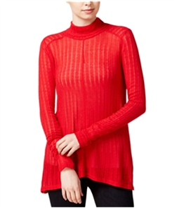 Lucky Brand Womens Hi-Lo Turtleneck Knit Sweater