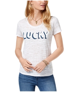 Lucky Brand Womens Tie Back Graphic T-Shirt
