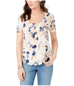 Lucky Brand Womens Floral Graphic T-Shirt