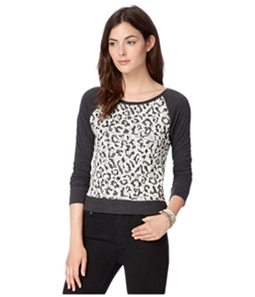 Aeropostale Womens Leopard Print Sweatshirt