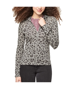 Aeropostale Womens Leopard Hoodie Sweatshirt