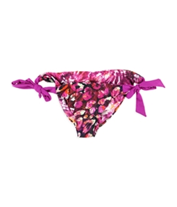 Becca Womens Printed Side Tie Bikini Swim Bottom
