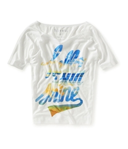 Aeropostale Womens Hello Sun Shine Graphic T-Shirt