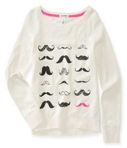 Aeropostale Womens Moustache Graphic T-Shirt