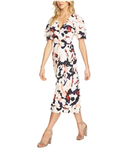 1.STATE Womens Floral Wrap Dress