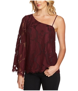 1.STATE Womens Lace One Shoulder Blouse