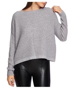 1.STATE Womens Lace-Up Back Pullover Sweater