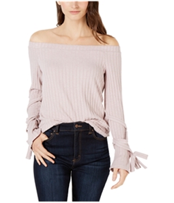 1.STATE Womens Tie Sleeve Cold Shoulder Blouse