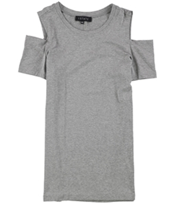 1.STATE Womens Cold-Shoulder Basic T-Shirt