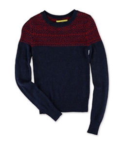 Aeropostale Womens Colorblock Knit Sweater