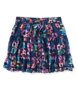 Aeropostale Womens Sheer Floral Mini Skirt