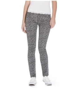 Aeropostale Womens Cheetah Print Ultra Denim Skinny Fit Jeans