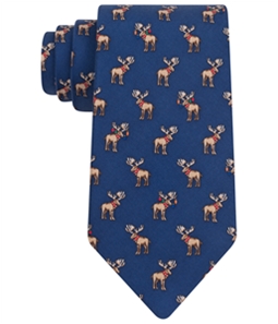 Tommy Hilfiger Mens Moose Print Self-tied Necktie