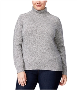 Karen Scott Womens Marled Turtleneck Pullover Sweater