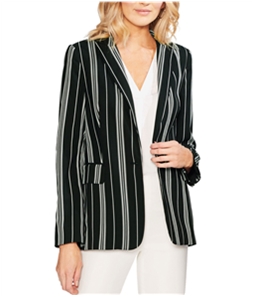 Vince Camuto Womens Striped One Button Blazer Jacket