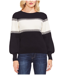 Vince Camuto Womens Intarsia Pullover Sweater