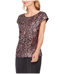Vince Camuto Womens Sequins Pullover Blouse