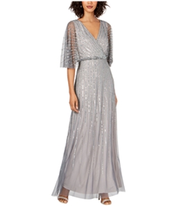 Adrianna Papell Womens Sequin Gown Dress