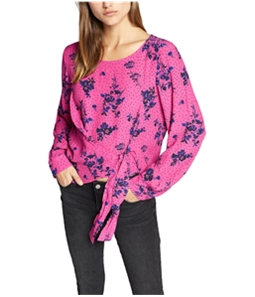 Sanctuary Clothing Womens Wrap It Up Pullover Blouse