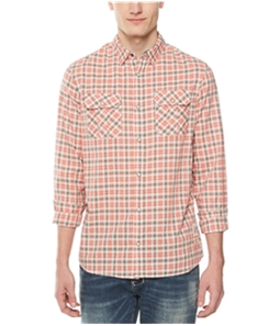 Buffalo David Bitton Mens Check Print Button Up Shirt