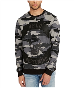 Buffalo David Bitton Mens Camouflage Applique Sweatshirt