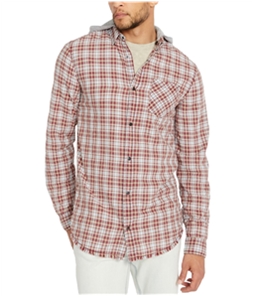 Buffalo David Bitton Mens Hooded Button Up Shirt