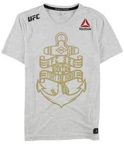 Reebok Mens UFC 220 Boston Fight For Honor Graphic T-Shirt