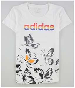 Adidas Womens Farm-Print Graphic T-Shirt