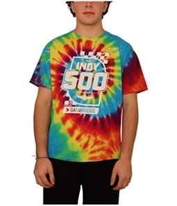 INDY 500 Mens Tie-Dye Graphic T-Shirt
