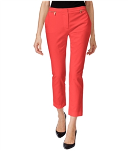 Calvin Klein Womens Zip-Detail Casual Trouser Pants