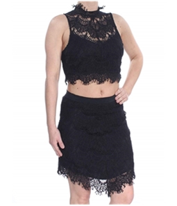 Free People Womens Lace Set Skirt Suit