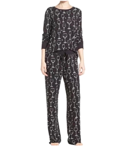 P.J. Salvage Womens Wine Glass Pajama Sleep T-shirt