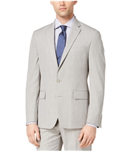 Ryan Seacrest Mens Windowpane Suit Two Button Blazer Jacket
