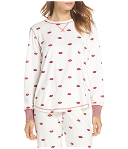 P.J. Salvage Womens Kiss Pajama Sweatshirt Top