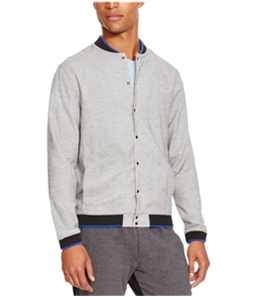 Kenneth Cole Mens Ribbed Trim Varsity Jacket