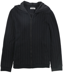 Kenneth Cole Mens Pinstripe Hoodie Sweatshirt