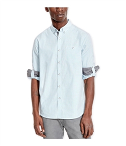 Kenneth Cole Mens Checked LS Button Up Shirt