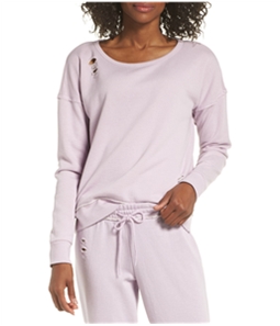P.J. Salvage Womens Distressed Thermal Pajama Shirt