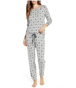 P.J. Salvage Womens Skull And Crossbones Pajama Sweatshirt Top