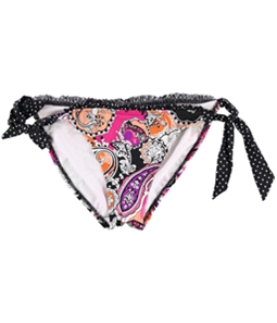 Kenneth Cole Womens Paisley Side Tie Bikini Swim Bottom